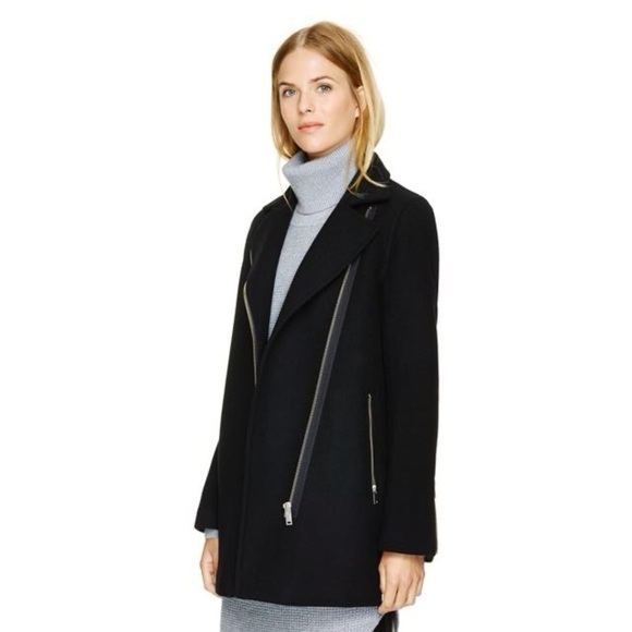 Aritzia Jackets & Blazers - Aritzia Black Asymmetrical Zip Jacket